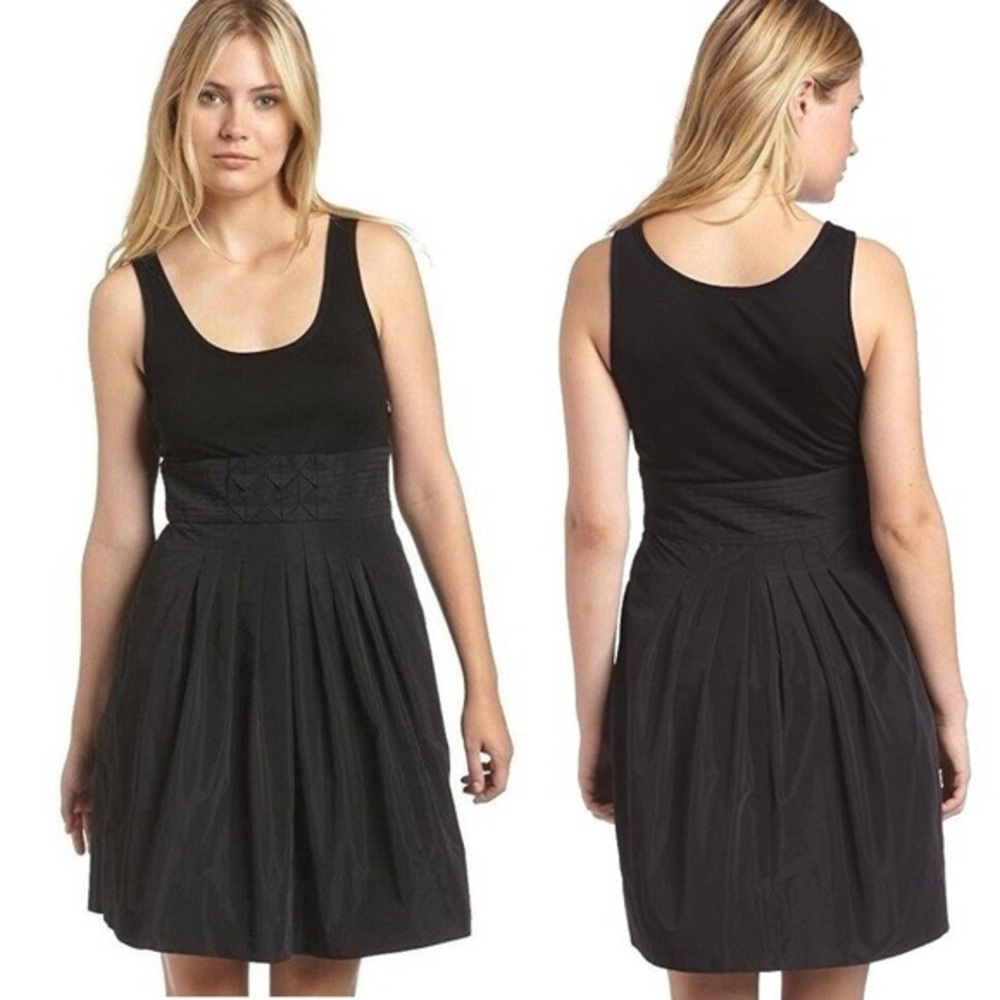 BCBGMAXAZRIA Black Fit and Flare Mini Dress